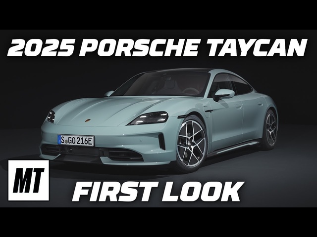 2025 Porsche Taycan First Look: Updated for Better Efficiency | MotorTrend