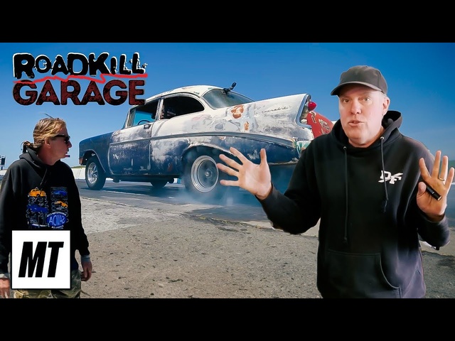 Can the '56 Chevy Field Car Run 11s at Samoa Drag Strip? | Roadkill Garage