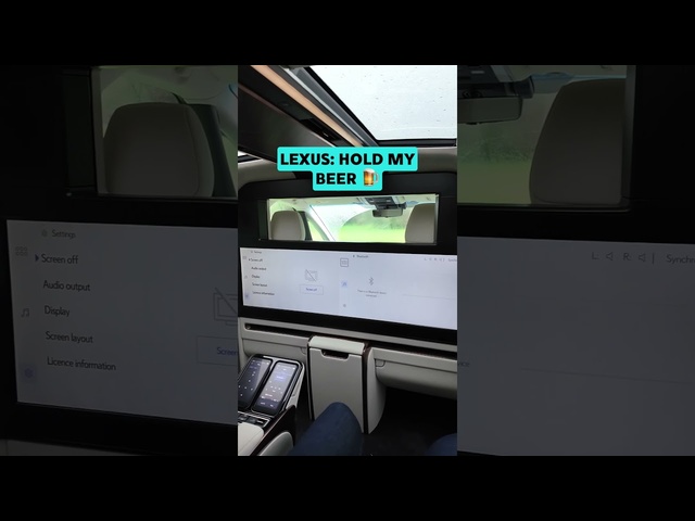 The Lexus LM is a cinema on wheels!