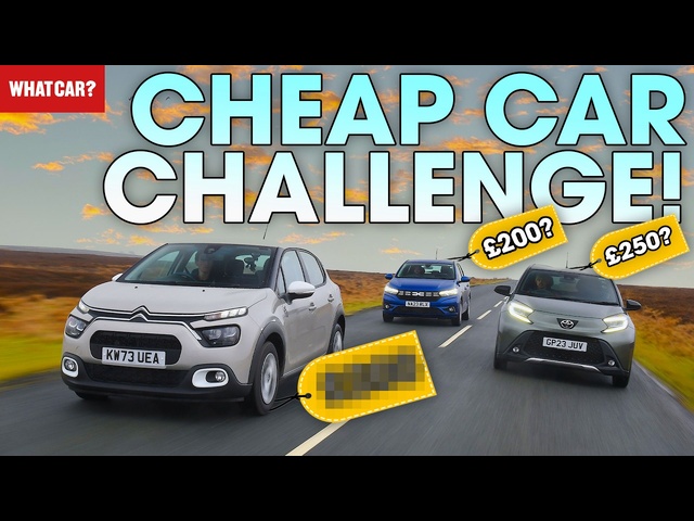 CHEAP CAR TEST! What's the BEST value car you can buy? <em>Dacia</em> vs Toyota vs Citroen | What Car?