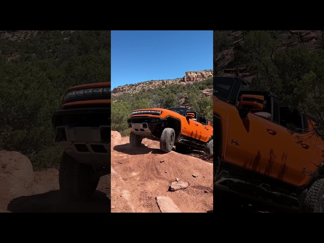 Off-Roading Hummer EV SUVs in Moab