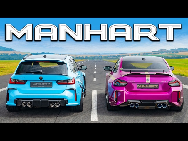 Manhart BMW M3 v Manhart BMW M2: DRAG RACE