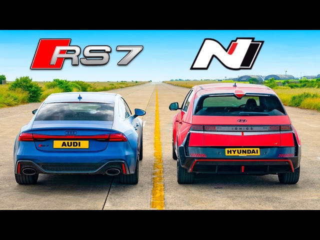 Audi RS7 Performance v IONIQ 5 N: DRAG RACE