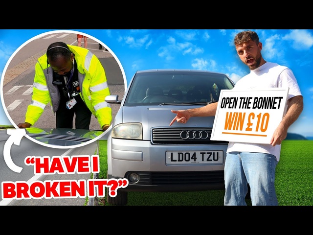 Open The Audi A2 Bonnet, Win £10