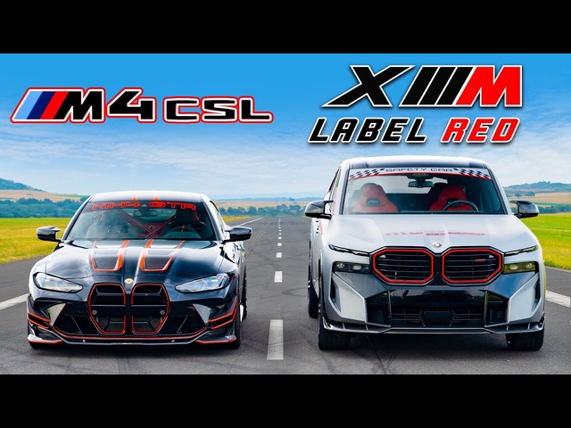 Tuned BMW XM Label Red v M4 CSL: DRAG RACE