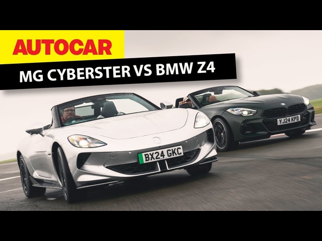 MG Cyberster vs BMW Z4 - new all-electric and 6cyl petrol convertible shootout