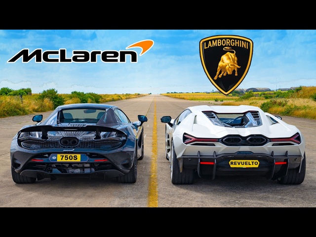 McLaren 750S v Lambo Revuelto: DRAG RACE