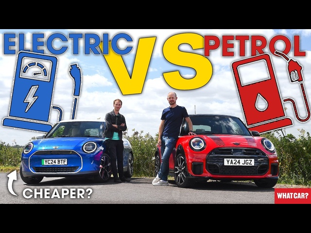 ELECTRIC vs PETROL CAR – which is REALLY cheaper?? Mini vs Mini review | What Car?