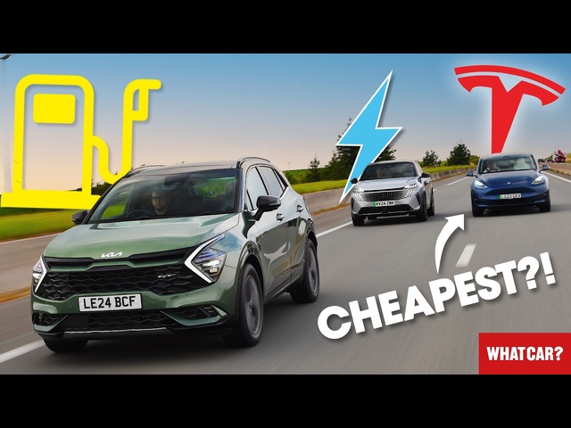 NEW Electric vs Petrol vs Tesla – 1000-mile real-world test! What’s the cheapest? | What Car?